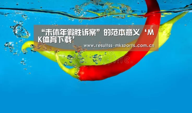 “未休年假胜诉案”的范本意义‘MK体育下载’(图3) MK体育官方网站